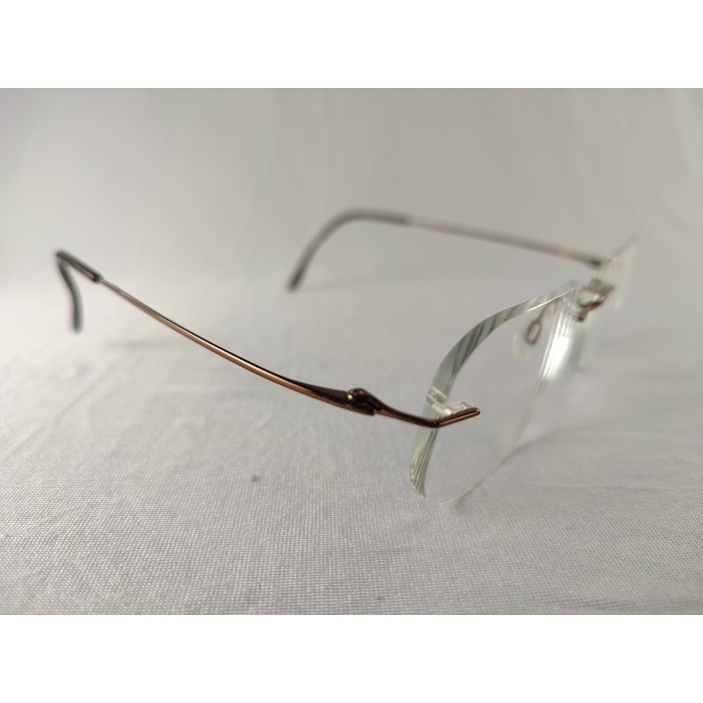 Charmant CH8600E BR Rimless Beta Titanium Bronze‎ Eyeglass Frames 99-19-140